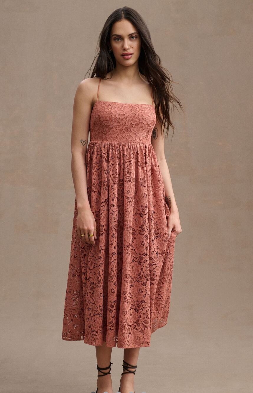 net BHLDN ANTHROPOLOGIE sz 22W Zoe Open-Back lace dress